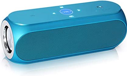 FIFAYYUIO Draadloze Bluetooth-luidspreker, Touch Card Audio-subwoofer, Dual Outdoor-luidspreker Waterdichte NFC Draagbare krachtige subwoofer, Home Audio Master,Blauw