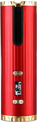HKO LCD automatische haarkruller,Roterende krultang,Professionele verwarming Haarstok,Draagbare luchtspinkrul voor alle haartypes (Color : Red No Box)