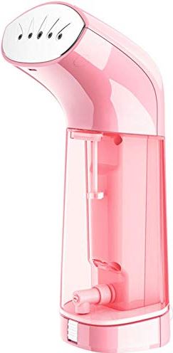 BCLLYK Draagbare, snel opwarmende stomer voor kleding Handheld reiskledingstomer Krachtige kreukverwijderaar met 360 ° anti-lek 100% veilige auto-off kledingstomer voor kleding (roze)
