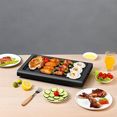 BDYCZ Scheidbare Elektrische Bakpan Frituur Elektrische Bakpan Non Stick Multifunctionele Elektrische Oven (Color : Black, Size : 40.5x25cm)