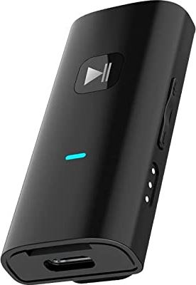 QINQING Draadloze adapter Bluetooth 5.0 ontvanger for 3,5 mm aansluiting van de oortelefoon Bluetooth aux audiomuziekzender geschikt for hoofdtelefoon (Color : A)