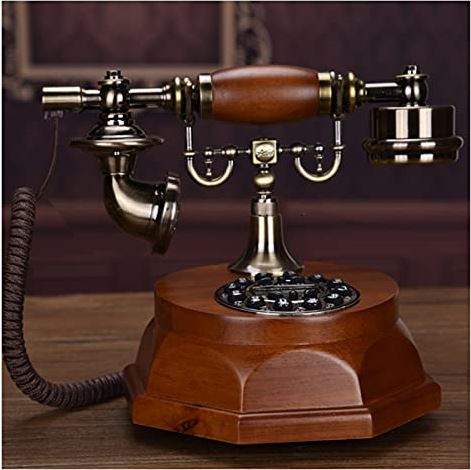 DRSM Antieke telefoon, kandelaarknoptelefoon met nummerherkenning, Fsk en Dtmf, retro vaste telefoon, vintage decoratieve telefoons QIU