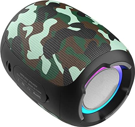 FIFAYYUIO Mini Bluetooth-luidspreker, draagbare duurzame draadloze subwoofer, waterdichte HIFI verliesvrije geluidskwaliteit, stereo subwooferluidspreker Geschikt voor pc/smartphone,Multi colored