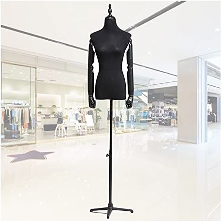LYSGST Female Mannequin Torso Body, Fashion Dress Form Display, Tailors Dummy with Plastic Arms for Clothing Store Shopwindow, 2 Sizes (Color : C, Size : Medium) (D Small)