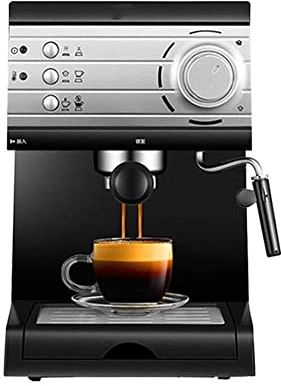 JHBNOIUKJS Koffiezetapparaat, espresso met melkfolie, dubbele temperatuurregeling, espresso, cappuccino, latte, Macchiato met verwijderbare watertank