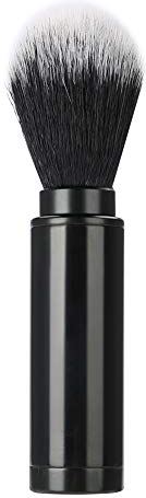 Tomantery Afneembare scheerkwast, effectieve handige baardborstel voor mannen met aluminium handvat voor schoonheid voor familie voor op reis(Zwart 37582)