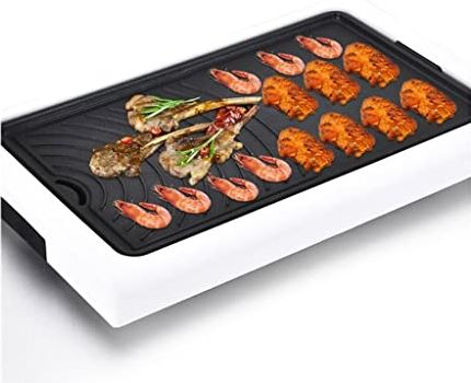 ZLYPSW Scheidbare Elektrische Bakpan Frituur Elektrische Bakpan Non Stick Multifunctionele Elektrische Oven (Color : White, Size : 46.5x30.5cm)