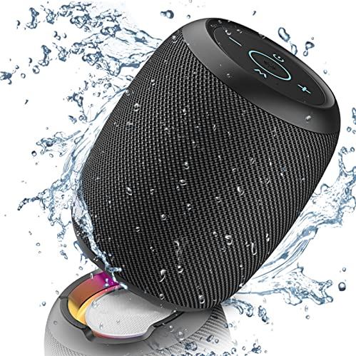 FIFAYYUIO Mini Bluetooth-luidspreker, draagbare duurzame draadloze subwoofer, waterdichte HIFI verliesvrije geluidskwaliteit, stereo subwooferluidspreker Geschikt voor pc/smartphone,zwart