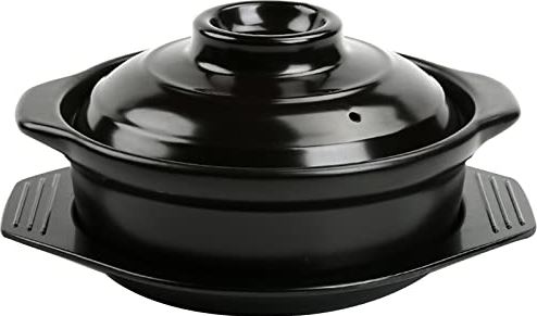 SXLIGHT Koreaanse Keramische Zwarte Braadpan Klei Pot Met Deksel Voor Koken Hot Pot Dolsot Bibimbap Soep Bean Pot Koken Stoven Soeppan Keukengerei