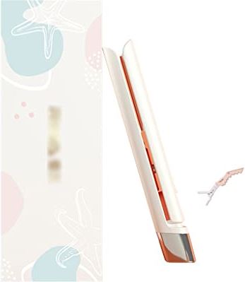 BBFQL Rechte clip rechte krultang voor twee doeleinden golvende krultang krultang voor lang haar kleine krultang (Color : White, S : 21 * 3cm)