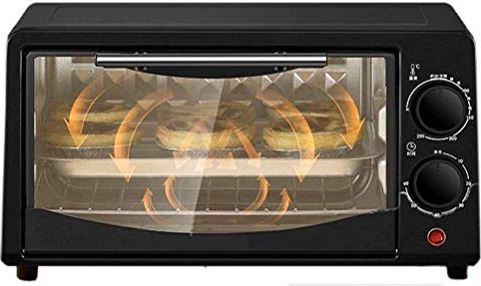 SUNWEIHAOA Mini Oven, 10L Convectie Aanrecht Broodrooster Oven Multifunctionele Luchtfriteuse Digitale Elektrische Oven Rotisserie Roaster Fornuis (Wit 10L) (Zwart 10L) Esthetisch En Praktisch