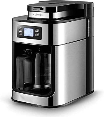 JHBNOIUKJS Automatische espresso-machine, programmeerbare drukpompkoffiezetapparaat, braammolen, met melkfolie for Cafe Americano, latte en cappuccino-drankjes