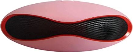 FIFAYYUIO Draagbare draadloze luidspreker, Bluetooth-geluidssysteem Stereomuziekluidspreker, minispeler Super Bass Column Akoestische omgeving, ondersteuning voor TF-kaart USB-stick,Roze