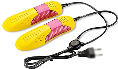 SuDeLLong Elektrische verhoging droger, handdroger, bescherming tegen geurtjes, drogen voor schoenen (kleur: geel, grootte: 17 x 6 x 3 cm)