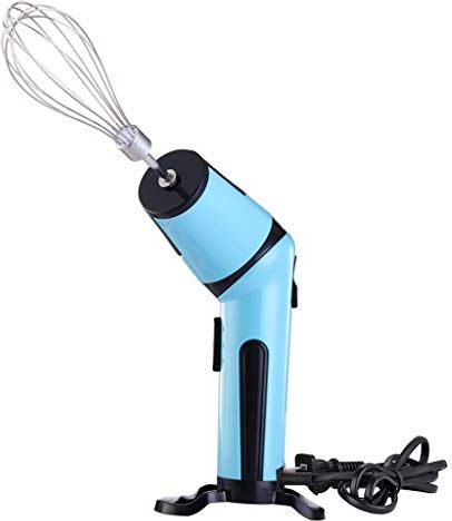 BYCZSYHCJ Eierklutser Hand Mixer elektrische huishoudelijke handmixer mixer 3 werkhoeken Keukenmengkraan Inclusief Roeren Net, Cream Net, Homogeniseren Rod Gardeblender voor thuis (Color : Blue)