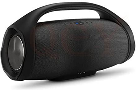 FIFAYYUIO Krachtige Boombox-luidspreker, draadloze draagbare Bluetooth-luidspreker, HiFi 3D-audio waterdichte subwoofer, buitenradio-party, ideaal cadeau voor familielid,zwart