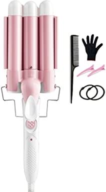 BBFQL Krultang krultang met waterrimpel golfstrijkspalk korte elektrische krultang grote krultang (Color : Pink, S : 30 * 10cm)