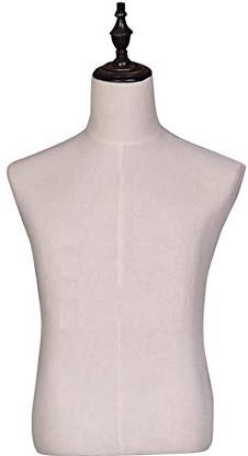 LYSGST Male Mannequin Torso Body Table Busts Clothing Dress Form Neck Block Add Manikin Realistic Model Display, 2 Sizes (Color : Beige, Size : M) (Beige Medium)