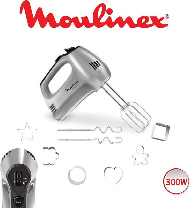 Moulinex Turbo Handmixer 300W - HM313E10
