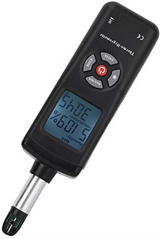 Mothinessto zeer nauwkeurige draagbare thermometer Hygrometer Eenvoudige bediening voor fabriekslaboratorium