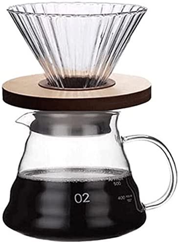 Habiba Modern ijskoffiezetapparaat, hittebestendig koffiezetapparaat, eenvoudig te gebruiken, creatief multifunctioneel overgietkoffiezetapparaat