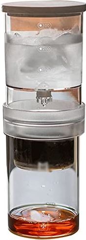 Habiba Modern Cold Brew-koffiezetapparaat, 300 ML / 10.1oz ijskoffiezetapparaat, met Slow Drip-technologie, thuiskantoor IJskoffie en thee maken