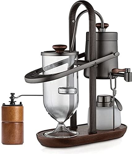 Habiba Europees sifonkoffiezetapparaat, draagbaar semi-automatisch koffiezetapparaat, afneembaar ontwerp koud brouwkoffiezetapparaat voor thuiskantoor