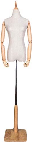 ROSG Pinnable Mannequin Body Torso Female Mannequin Body Tailors Dummy Mannequins Adjustable Height Clothing Display