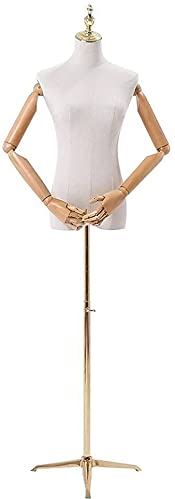 ROSG Pinnable Mannequin Body Torso Female Tailors Dummy Mannequin Dressmakers for Clothing Show