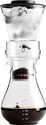 Habiba Draagbaar sifonkoffiezetapparaat (Cold Brew koffie- en theezetapparaat met waterstroomregelklep, koffiezetapparaat met metalen filtergaas)