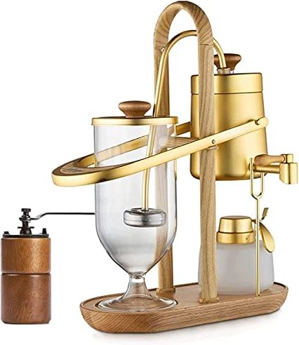 Habiba Europees sifonkoffiezetapparaat, draagbaar semi-automatisch koffiezetapparaat, afneembaar ontwerp koud brouwkoffiezetapparaat voor thuiskantoor