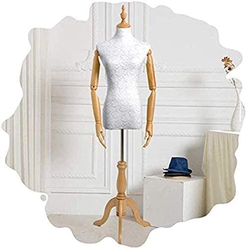 ROSG Mannequin Torso Body Female Mannequin Tailors Dummy Mannequin Torso Body Dress Form Display Solid Wood Arm Tripod