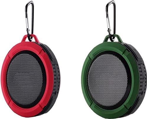 LTGJJ Bluetooth -luidspreker Mini Bluetooth luidspreker draagbare waterdichte draadloze handsfree -luidsprekers for alle telefoons (kleur: rood, maat: één maat) (Color : Red+green, Size : One Size)