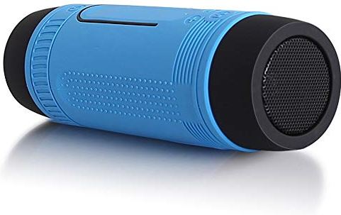 SCDMY N/A Bluetooth draagbare luidspreker met verlichting waterdichte buiten fiets draadloze subwoofer radio 4000 mAh Power Bank kolom (Color : E)