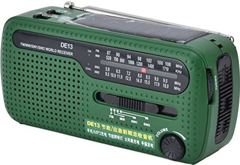 YOKAM FM-radio, alarmfunctie met hoge gevoeligheid. Oplaadbare radio voor onderweg thuis voor in de auto