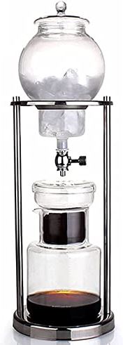 Habiba Modern Cold Brew Koffiezetapparaat, 600ML/20.29oz Iced Koffiezetapparaat, Borosilicaatglas Sifon Koffiezetapparaat met Verwijderbare Filter