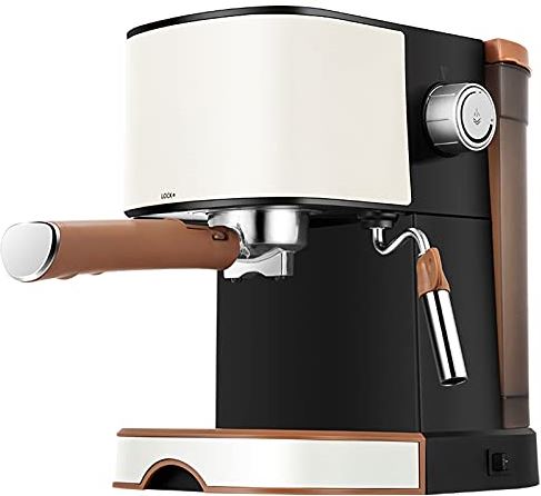 BOBRING Automatische espressomachine, koffiezetapparaat met 20 bar pomp Stoommelkschuim, voor latte, macchiato, cappuccino en espressodranken (kleur: B) (A)