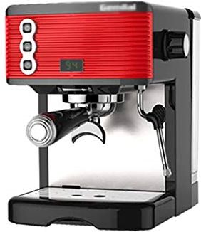 FHKBB Espressomachines Semi-automatische koffiemachine met hoge capaciteit Thuiskantoor Kleine espressomachine met melkopschuimer Versgemalen één machine Filterkoffiemachines (Kleur: Roo