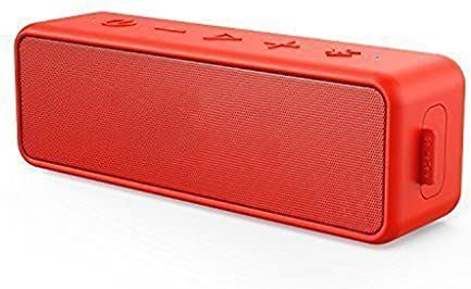 SCDMY N/A Draagbare draadloze Bluetooth-luidspreker Betere bas 24 uur speeltijd Bluetooth-bereik 10m en hoger IPX5-waterbestendigheid (Color : Red)