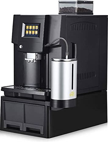 BOBRING Volautomatische espressomachine, Malen en opschuimen, Ingebouwde koffiemolen, Druppelkoffiezetapparaat, voor Latte- en Cappuccino-drankjes