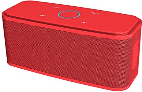 SCDMY N/A Bluetooth-luidspreker dubbele luidsprekers hoog volume subwoofer mobiele telefoon voor buiten kleine audio draadloos draagbaar (Color : Red)