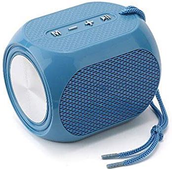 SCDMY N/A Kleine Bluetooth-luidspreker LED-licht Draagbare luidsprekers Bass Stereo-luidspreker Outdoor-klankkast Ondersteuning FM USB TF (Color : Blue)