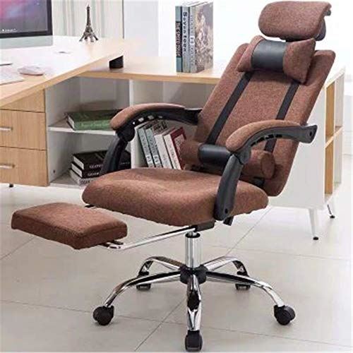 RTYHASGHHH Gaming Chair Reclining Computer Chair Home Lift Rotating Office Chair Lunch Break Mesh Bow Chair Student Backrest Gaming Chair Video Game Chairs (Color : Red Size : One Size) (Brown One size)