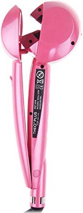 FMOPQ Automatische haarkruller LCD digitaal display Magische anti-verbranding krulspelden Wave Hair Styling Tool Keramische verwarmingskrultang (kleur: rood) (roze)