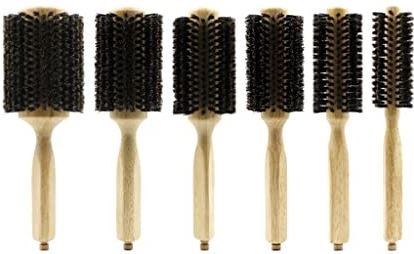 FMOPQ Professionele borstel met pure haren Verwijderbare Afneembare Kapsalon Ronde borstel Haarborstels Haarstyling (Kleur: A, Maat: 23 cm) (A 23 cm)