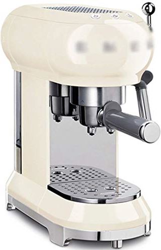 FMOGGE Koffiezetapparaat Snelle Verwarming Capsule-Koffiezetapparaat Voor Thuiskantoor Met Melkopschuimer Semi-Automatische Kleine Latte- En Cappuccinomaker Koffiezetapparaat (Geel)