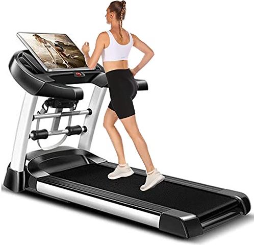 ZHJFDJ ZIRUIGONG Grootschaal Home Gym Electric Treadmill, Folding Treadmill Digitale Display Fitnessapparatuur, Ruimtebesparend Indoor Fitnessapparatuur