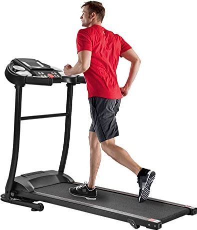 RTYHASGHHH Folding Electric Treadmill for Home Gym Office Apartment 0-12KM/h Adjustable 240Lb Bearing Weight for All Home Gym Workout Equipment