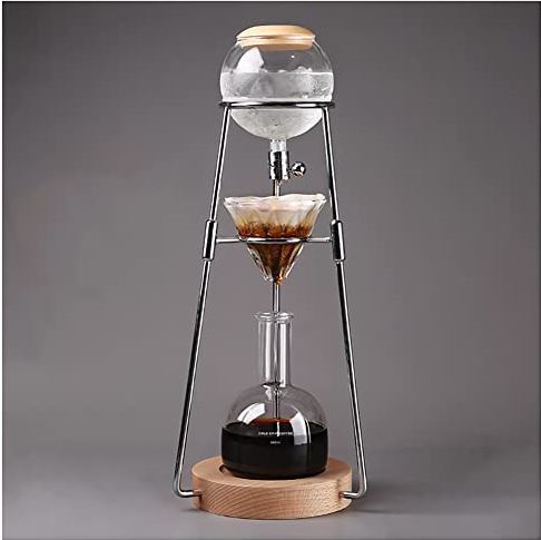 XFHuanHai Cold Drip Koffiebereider 500ml met instelbare druppelventiel Cold Drip koffiezetapparaat voor koud gezette koffie en thee