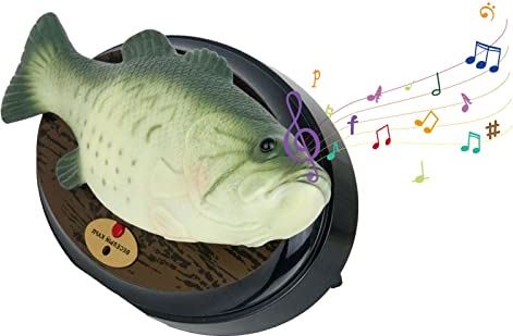 IUURO Elektronisch gesimuleerde vis - Gesimuleerd vismodel op batterijen | Interactief springend visspeelgoed, beweegt zijn hoofd, staart en mond op de muziek, spoofspeelgoed